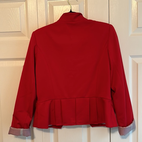 Red knit lined blazer - Picture 5 of 5